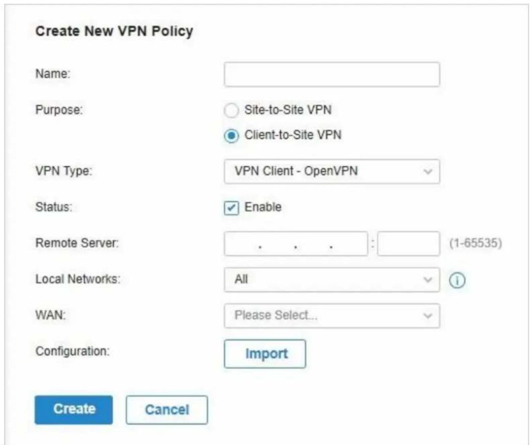 TP-LINK Omada EAP115Wall - - Configuration du VPN client-site - 18
