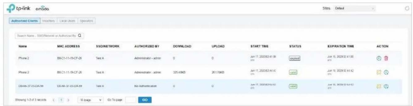 TP-LINK Omada EAP115Wall - Clients autorisés - 1