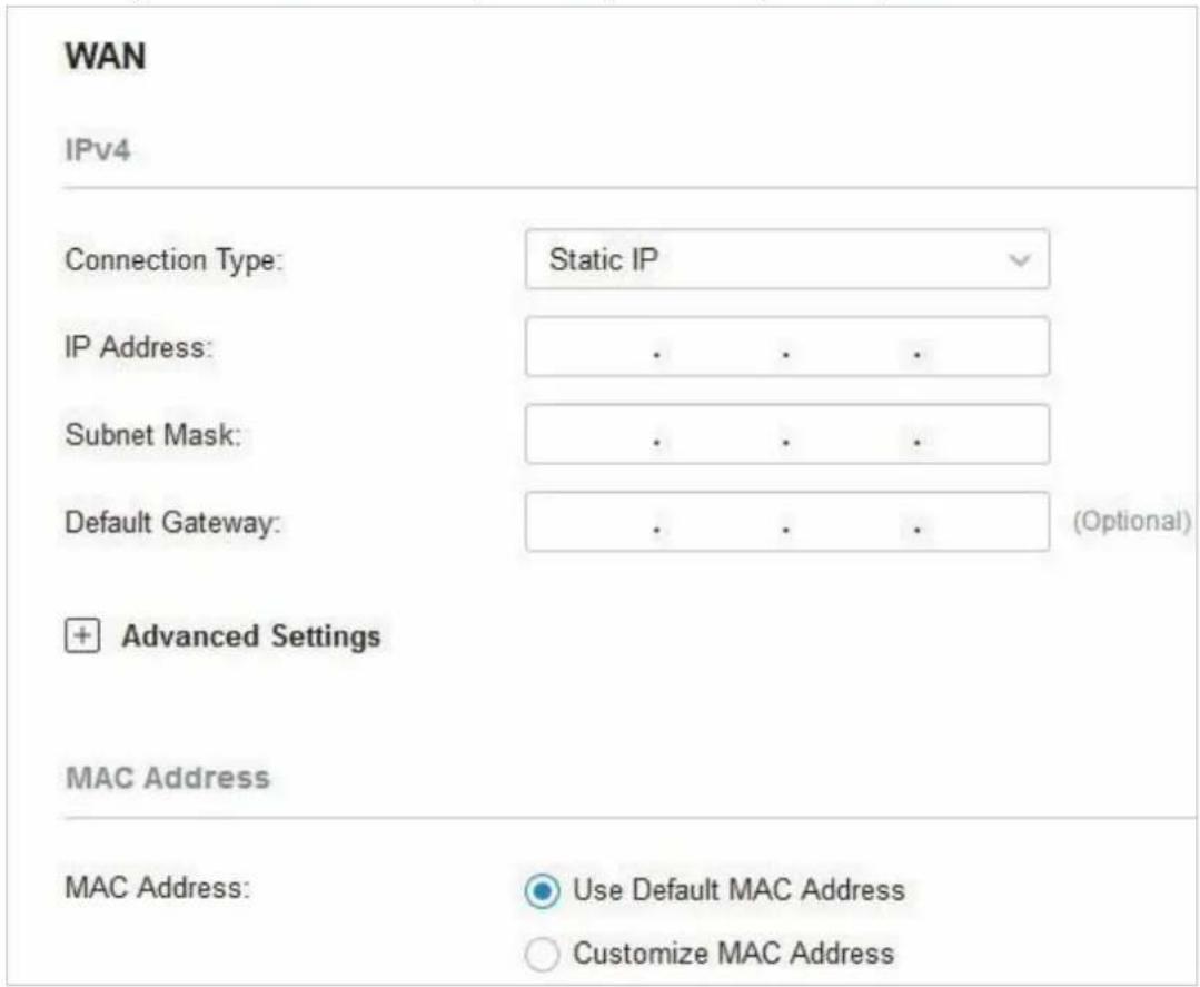 TP-LINK Omada EAP115Wall - IP statique - 1