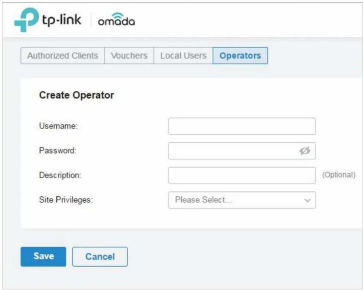 TP-LINK Omada EAP115Wall - Créer des opérateurs - 1