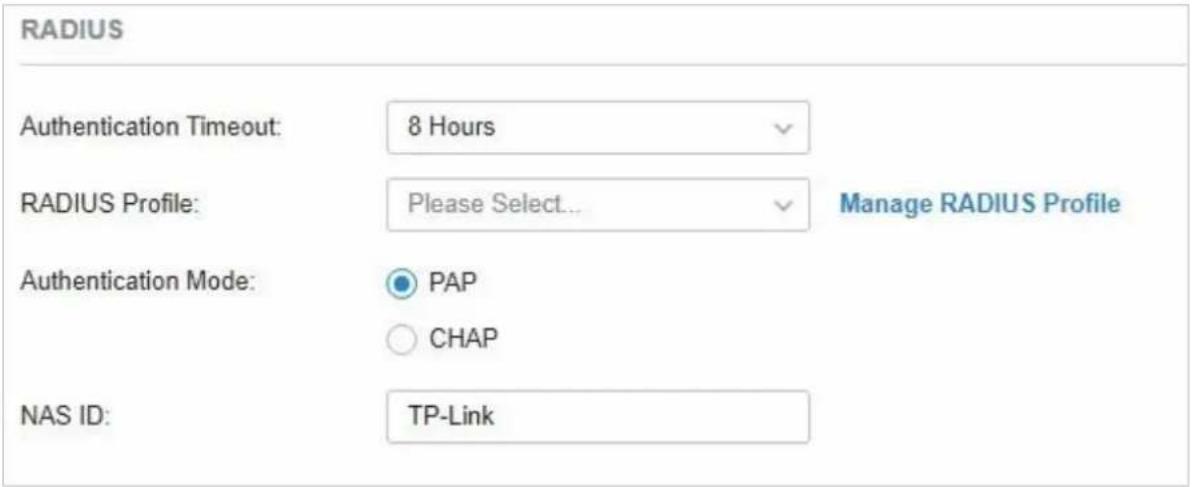 TP-LINK Omada EAP115Wall - Configuration du portail RADIUS - 1