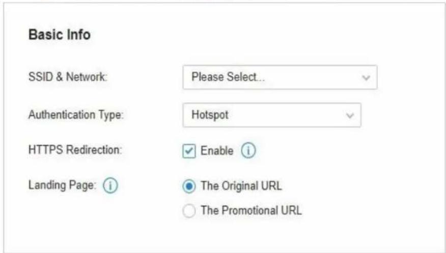 TP-LINK Omada EAP115Wall - - Configuration du portail avec hotspot - 1
