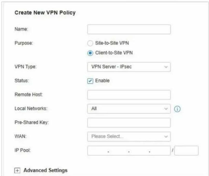 TP-LINK Omada EAP115Wall - - Configuration du VPN client-site - 12