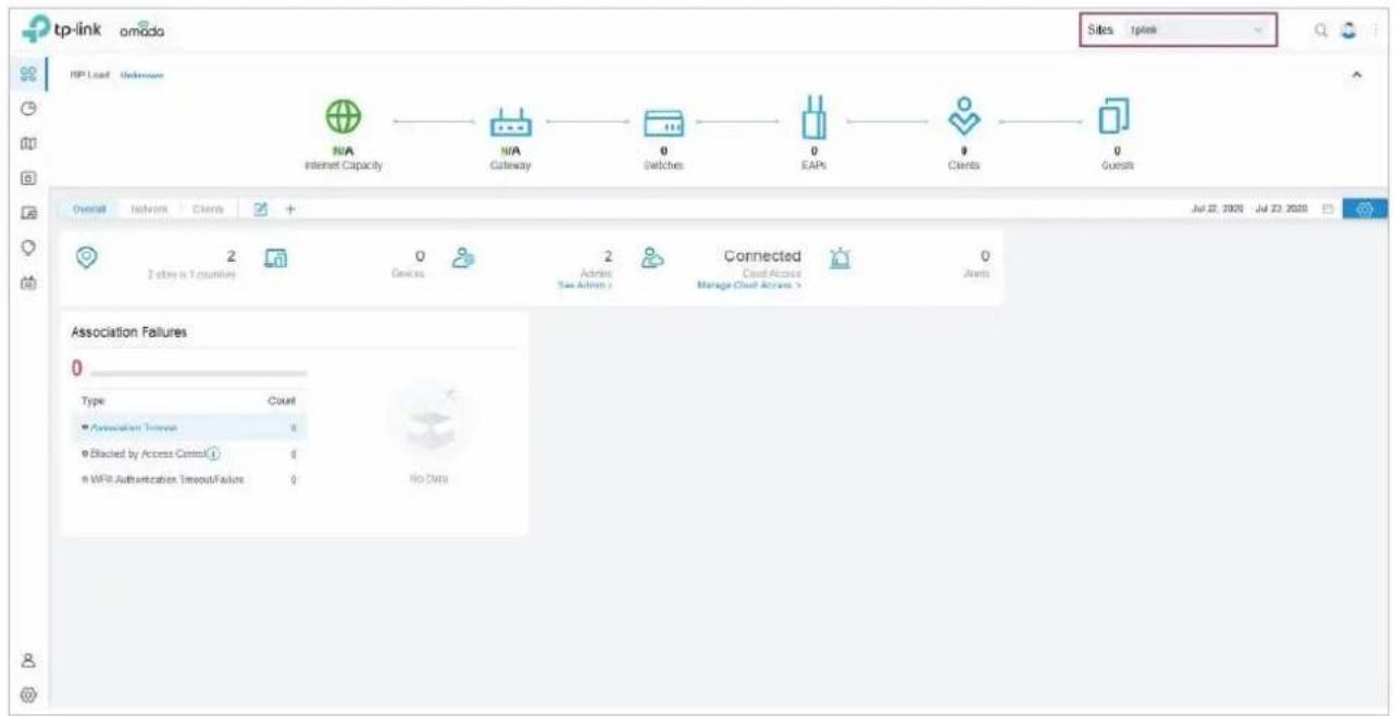 TP-LINK Omada EAP115Wall - Importer un site à partir d'un autre contrôleur - 6