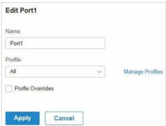 TP-LINK Omada EAP115Wall - Affecter le profil de port aux ports - 6
