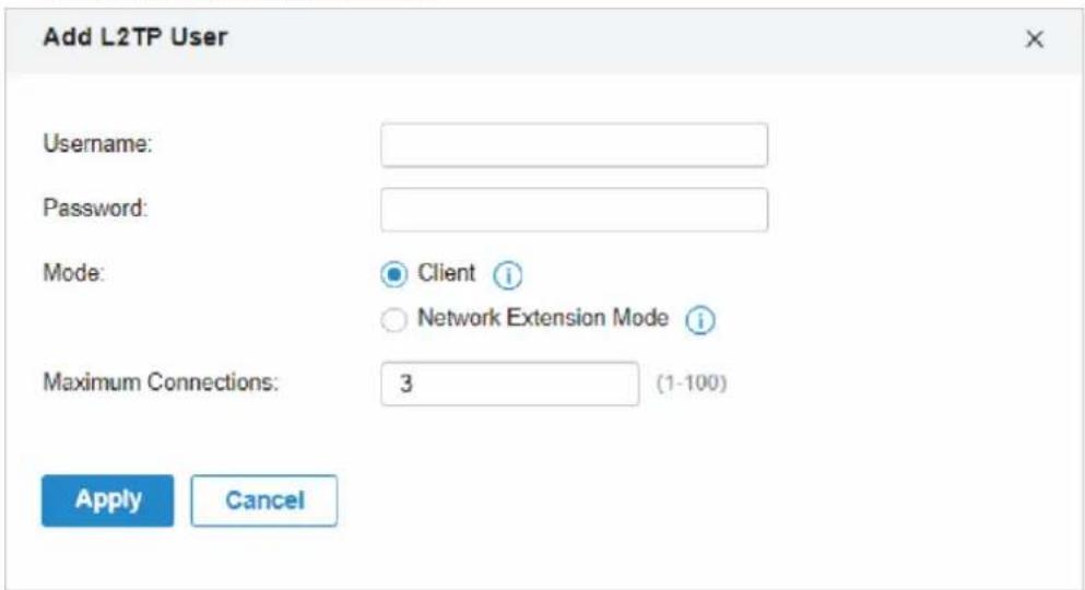 TP-LINK Omada EAP115Wall - - Configuration du VPN client-site - 3