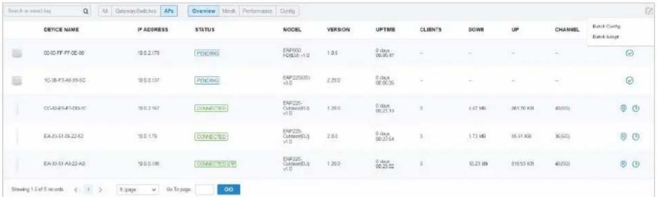 TP-LINK Omada EAP115Wall - Modification de lot (pour commutateurs et EAP) - 1