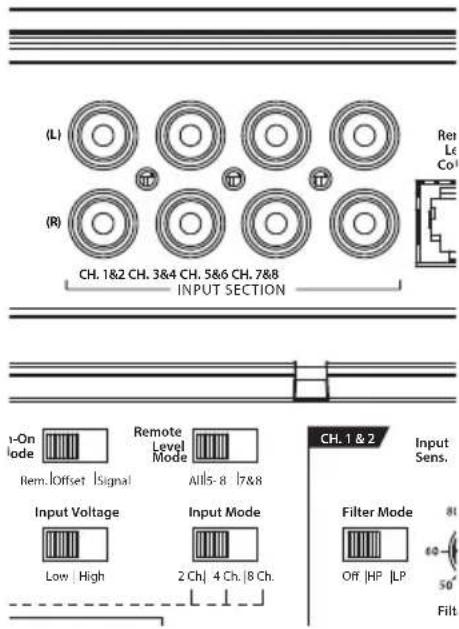 JL Audio XD8008v2 - INPUT SECTION - 1