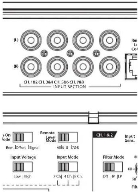 JL Audio XD8008v2 - INPUT SECTION - 1