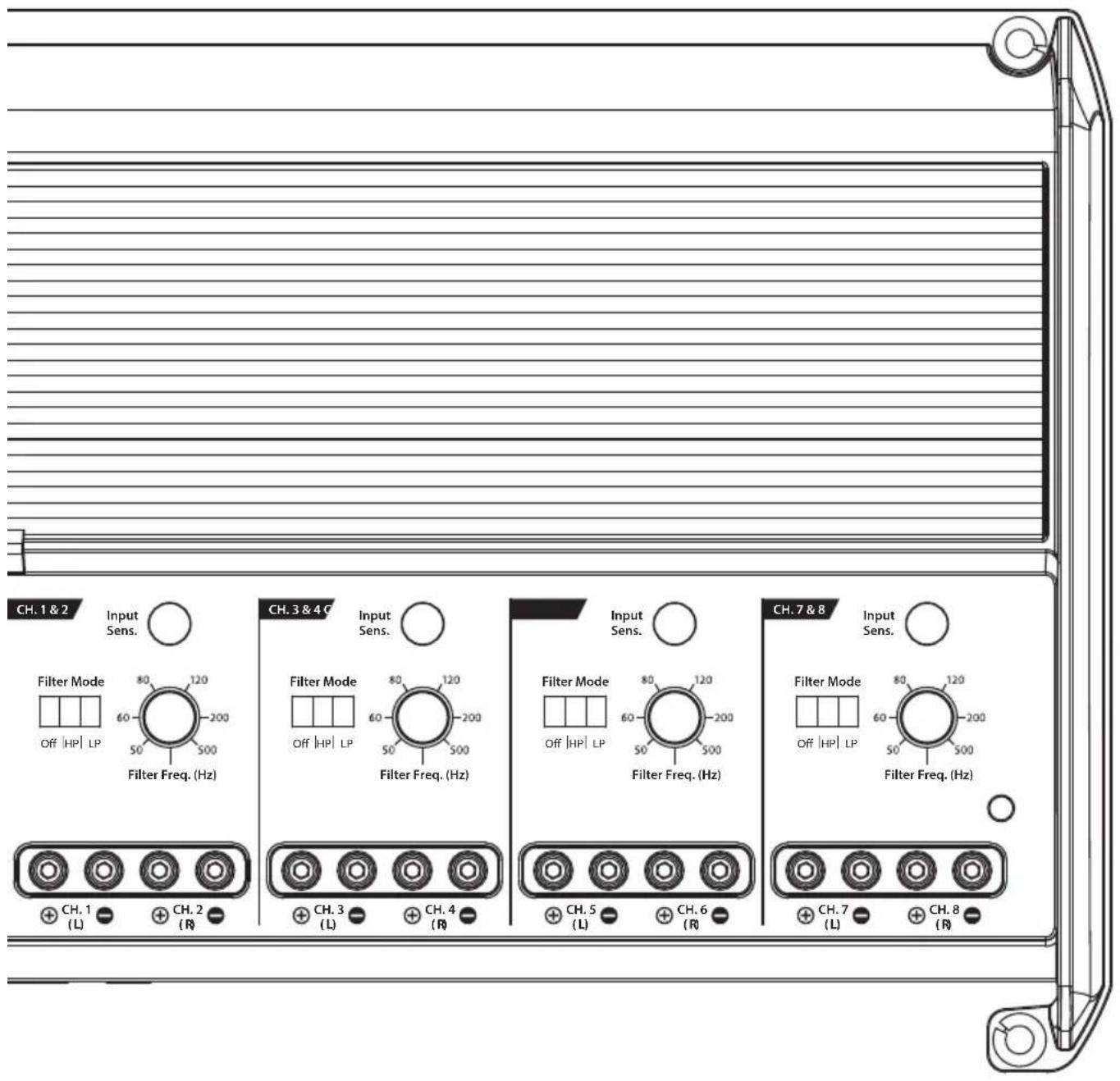 JL Audio XD8008v2 - REMARQUES CONCERNANT L'INSTALLATION : - 2
