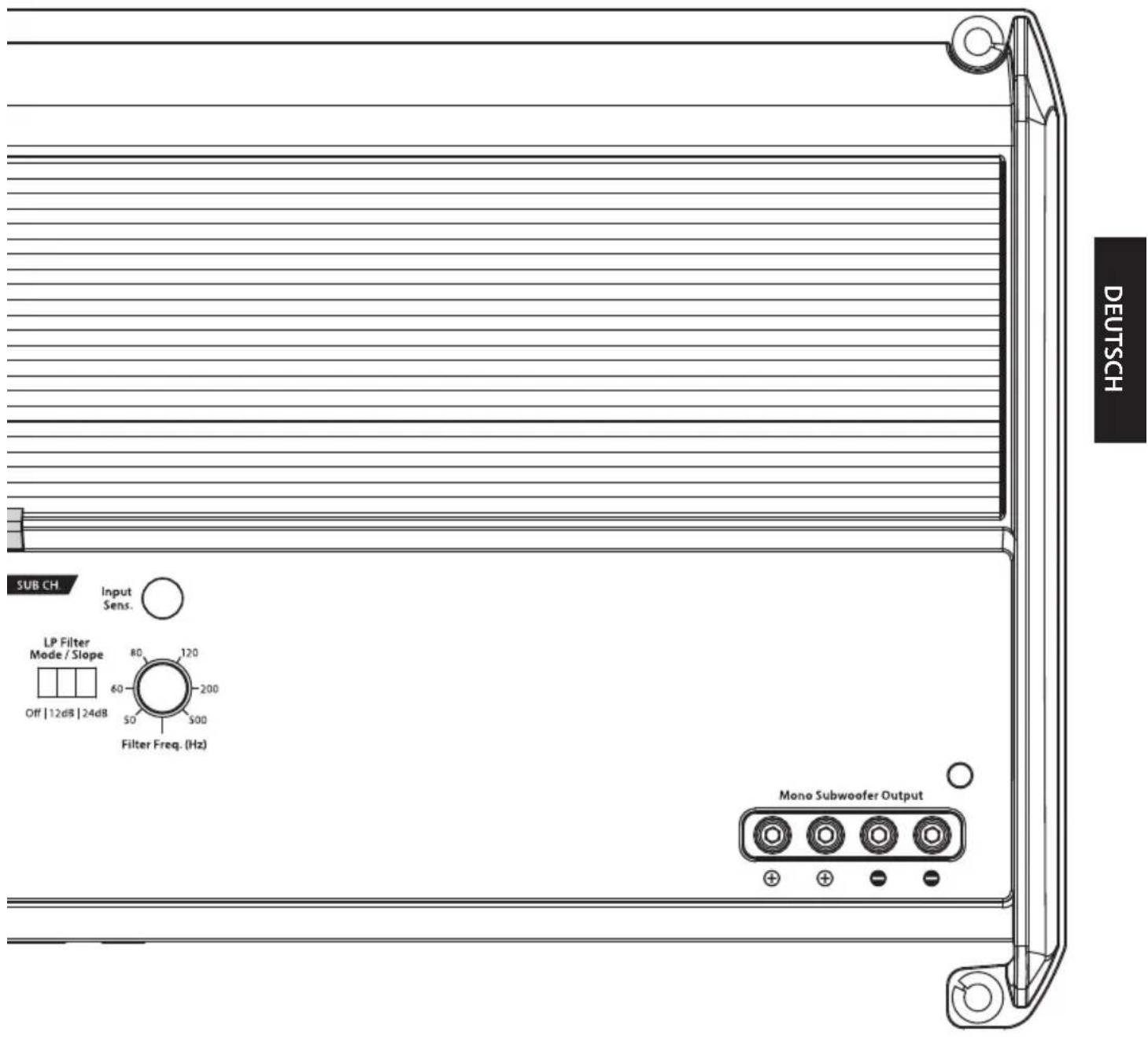 JL Audio XD10001v2 - EINBAUNOTIZEN: - 2
