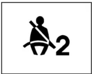 CADILLAC SRX (2009) - Témoin de rappel de bouclage de la ceinture de sécurité du passager - 1