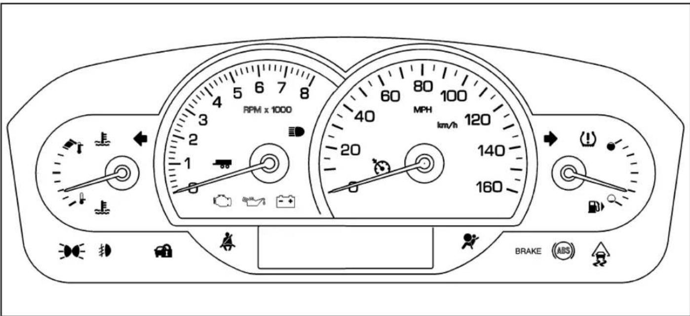 CADILLAC SRX (2009) - Ensemble d'instruments - 1