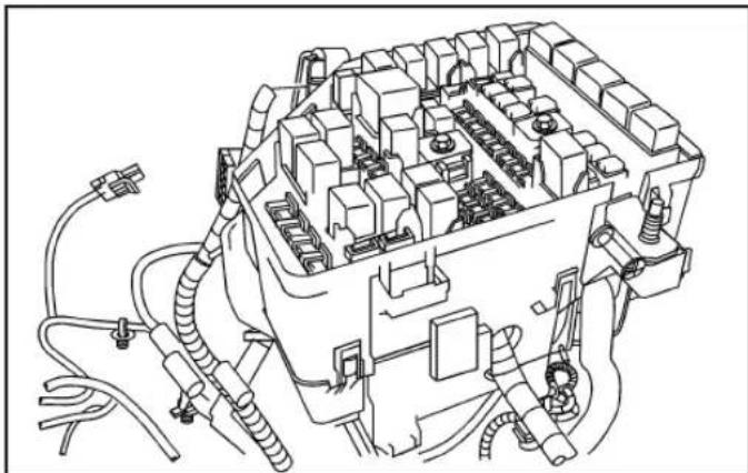 CADILLAC SRX (2009) - Bloc-fusibles sous le capot - 1