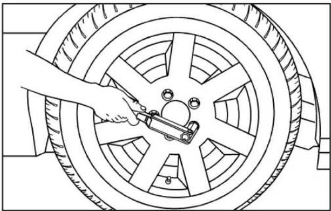 CADILLAC SRX (2009) - Dépose d'un pneu crevé et installation du pneu de rechange - 1