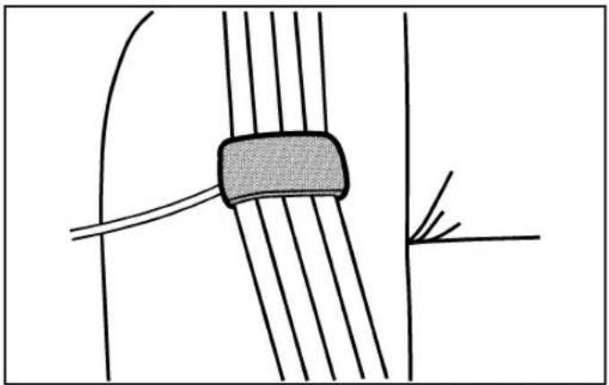 CADILLAC SRX (2009) - Guides de confort de ceinture de sécurité arrière - 2