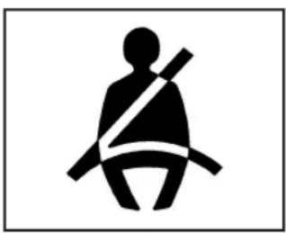 CADILLAC SRX (2009) - Témoin de rappel de bouclage de la ceinture de sécurité du conducteur - 1