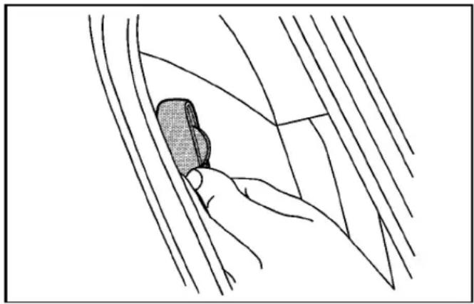 CADILLAC STS (2010) - Guidesdeconfortdeceinturede sécuritéarrière - 1