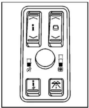CADILLAC STS (2010) - Boutonsducentralisateurinformatiquede bord(versionsupérieure) - 1