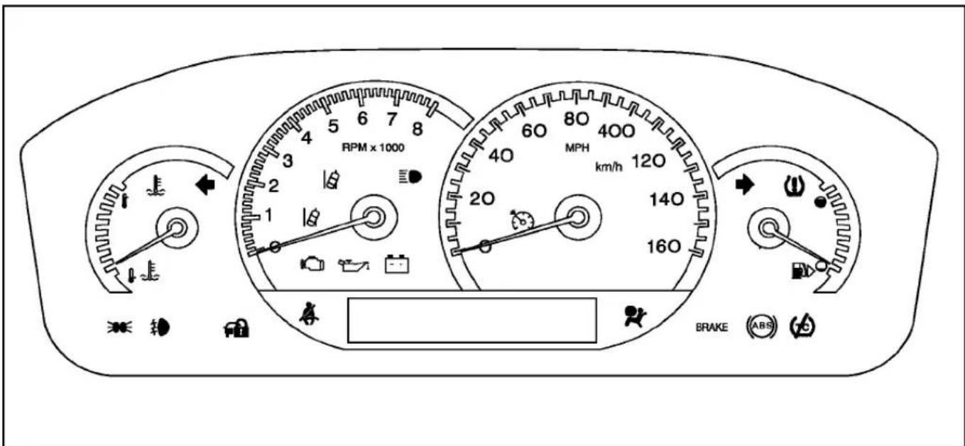 CADILLAC STS (2010) - Feuxdedétresses,jaugeset témoins - 1