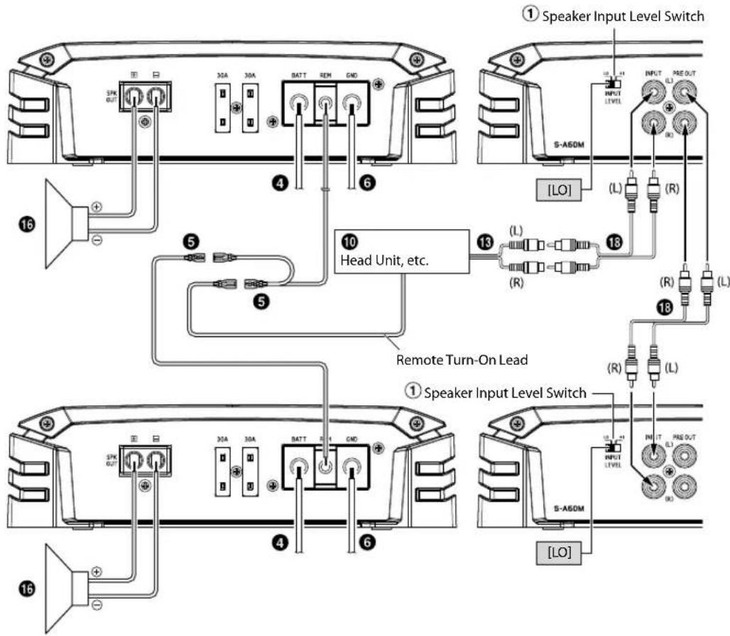 ALPINE SA60M - Basic Connection Diagram for S-A60M - 3