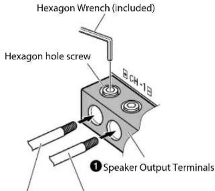ALPINE SA60M - Speaker Output Terminals - 1