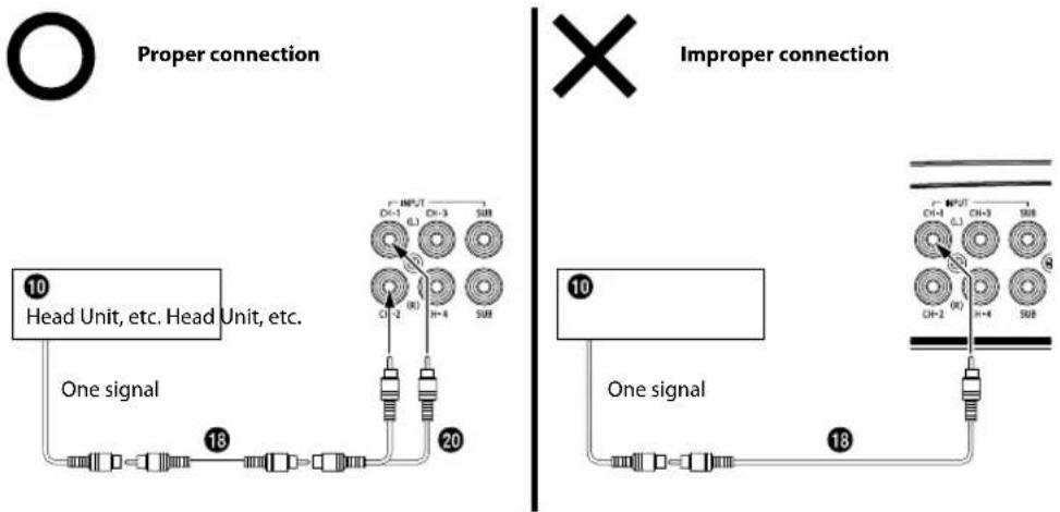 ALPINE SA60M - ■ Important Tips on Bridging an Amplifier - 1