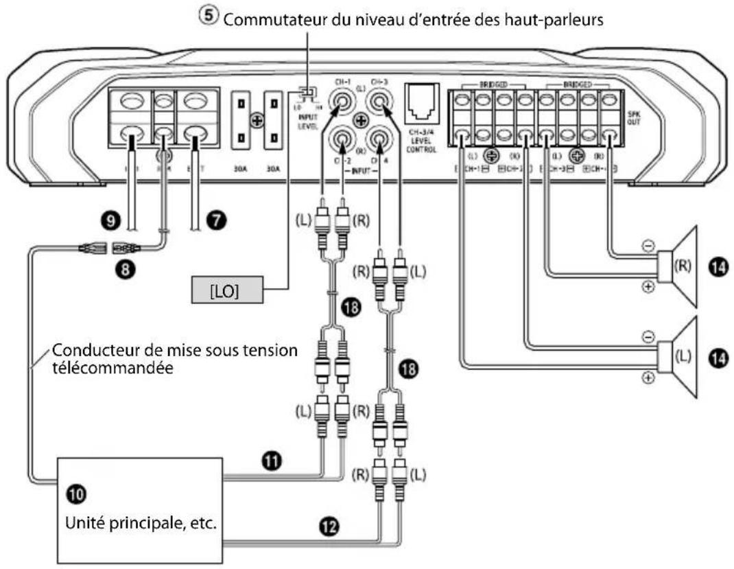 ALPINE RA75M - Système à 2 haut-parleurs (connexions pontées) - 1
