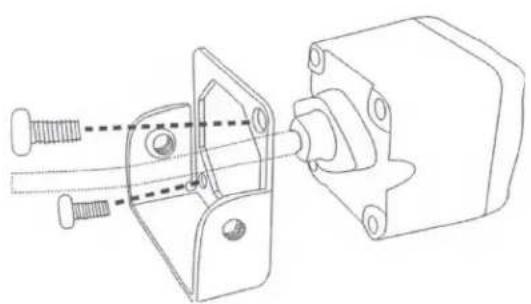 ALPINE HCEC2600FD4 - Mounting the camera to the bracket - 1