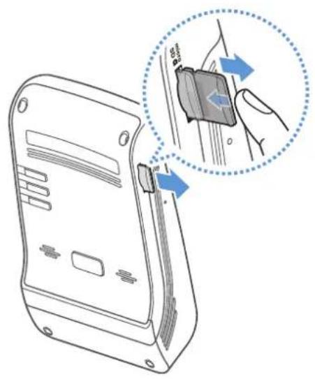 Thinkware U1000 - Retrait et insertion de la carte mémoire - 1