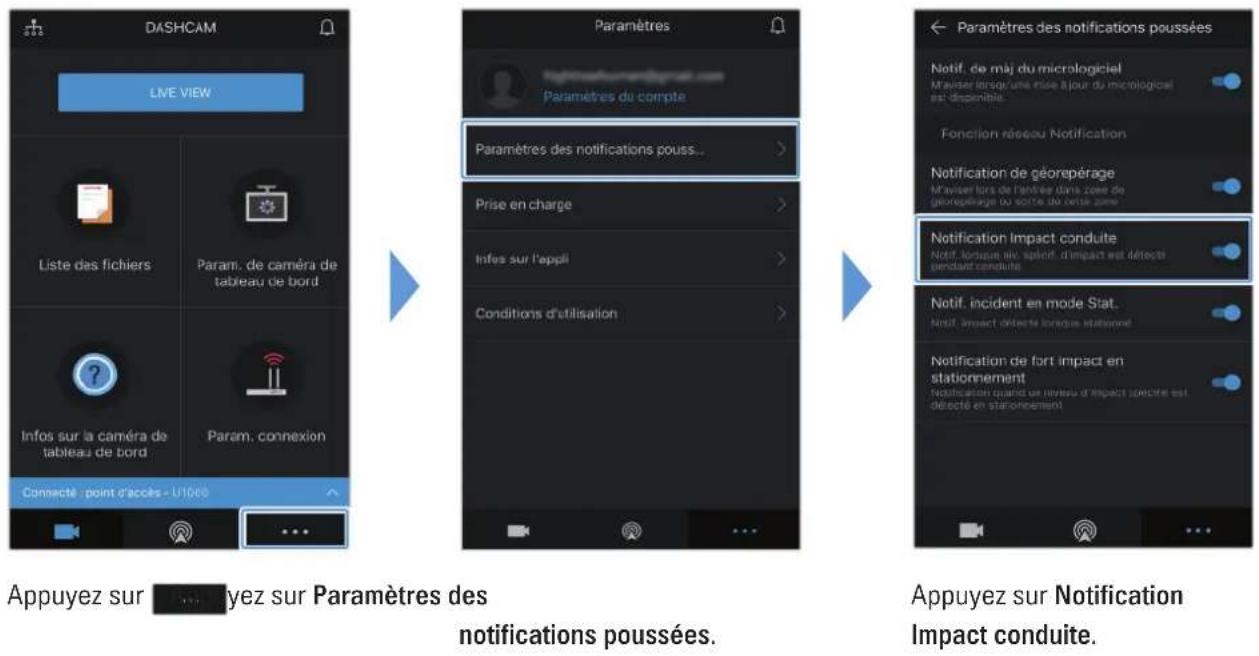Thinkware U1000 - Utilisation de la fonction de notification de forts impacts pendant la conduite - 1