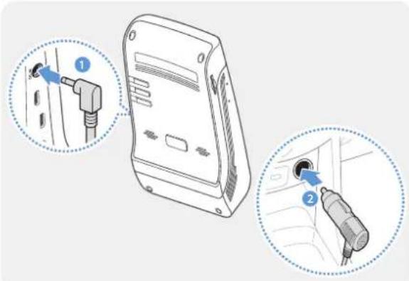 Thinkware U1000 - Branchement du cable d'alimentation - 2