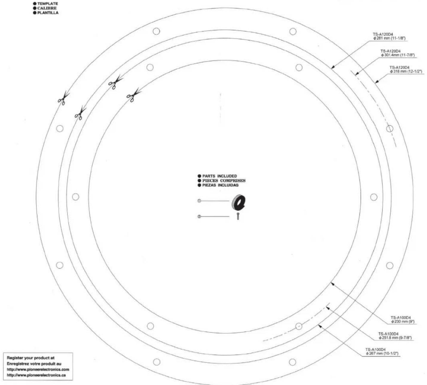PIONEER TSA100D4 - ESPECIFICACIONES - 1