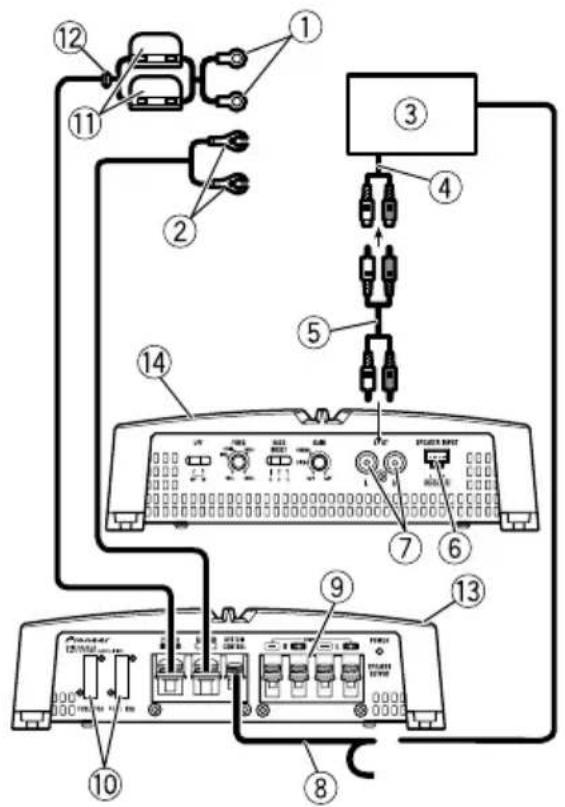 PIONEER GMA5702 - Connectiondiagram - 1