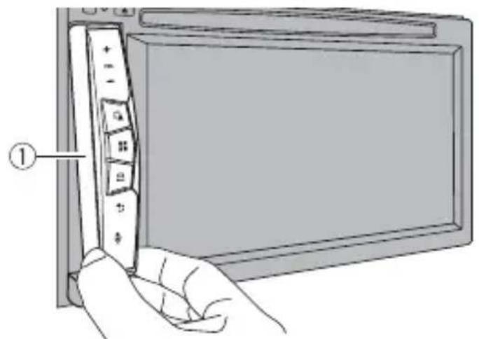 PIONEER AVICW6600NEX - Retirer la façade amovible - 2
