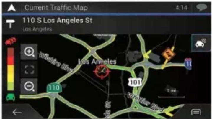 PIONEER AVICW6600NEX - Vérifier les incidents de circulation sur la carte - 1