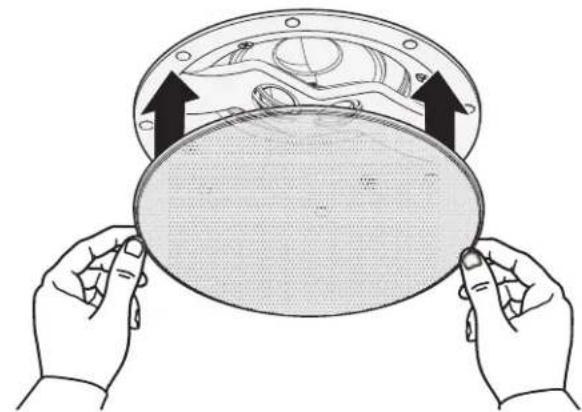 BOSE Virtually Invisible 791 series II - Het rooster bevestigen - 1