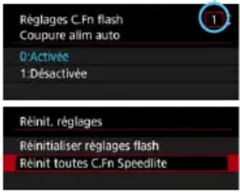 CANON Speedlite 600EX IIRT - Réglez la fonction personnalisée. - 1