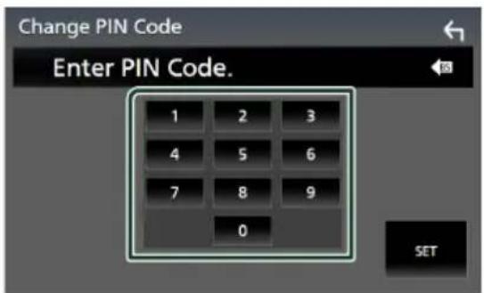 JVC KWV960BW - Modifiez le code PIN - 1
