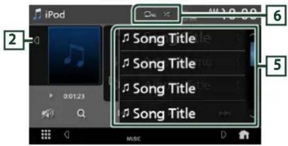 JVC KWV960BW - Fonctionnement de base de l'iPod/iPhone - 2
