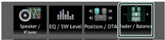 JVC KWV960BW - Touchez [Fader / Balance]. - 1