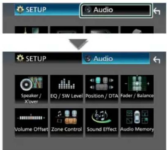 JVC KWV960BW - Contrôle de l'audio - 1
