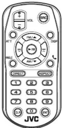 JVC KWV960BW - Fonctions des boutons de la télécommande - 1