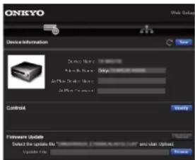 ONKYO TXRZ740 - Commandes du menu - 1