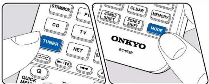 ONKYO TXRZ740 - Syntonisation d'une station de radio - 1