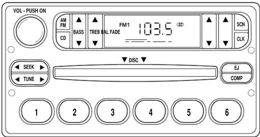 FORD Ranger (2000) - Radio AM/FM sté reproduction avec lecteur de disque compact - 1