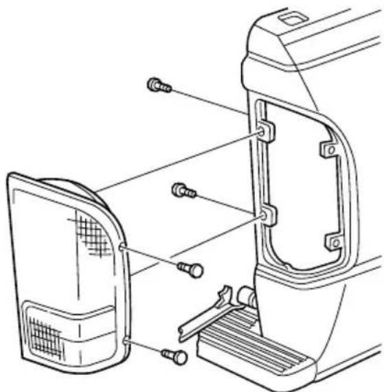 FORD Ranger (2000) - Remplacement des ampôules des feuux arrêté/clignotants/feux de recul - 1
