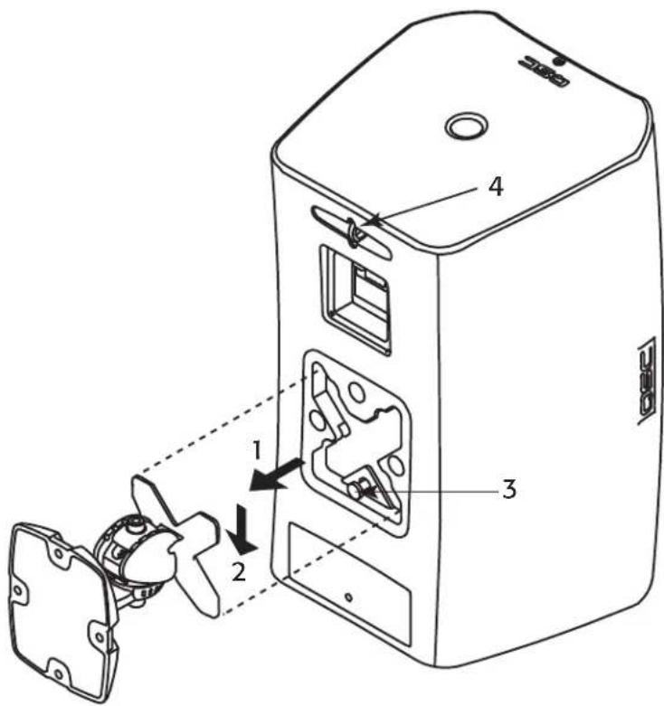 QSC ADS10T - Conecte una brida de seguidad (no suministrada) - 2