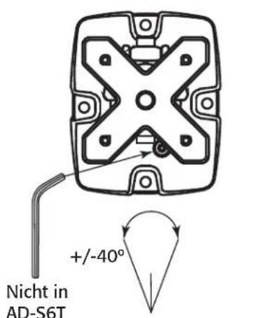 QSC ADS10T - Einstellen des Winkels der X-MountTM Halterung - 4