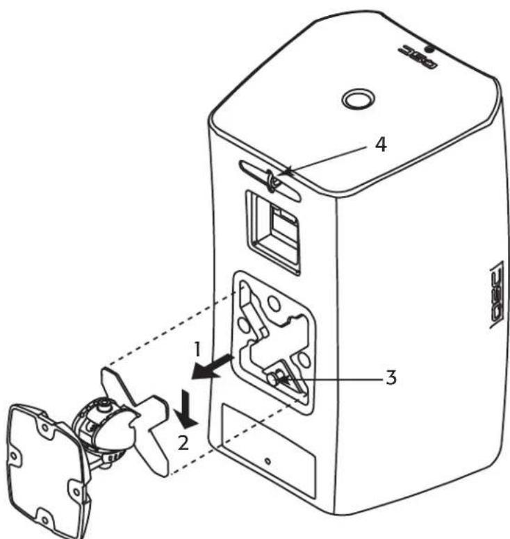 QSC ADS10T - Connect a Safety Tether (Not supplied) - 2